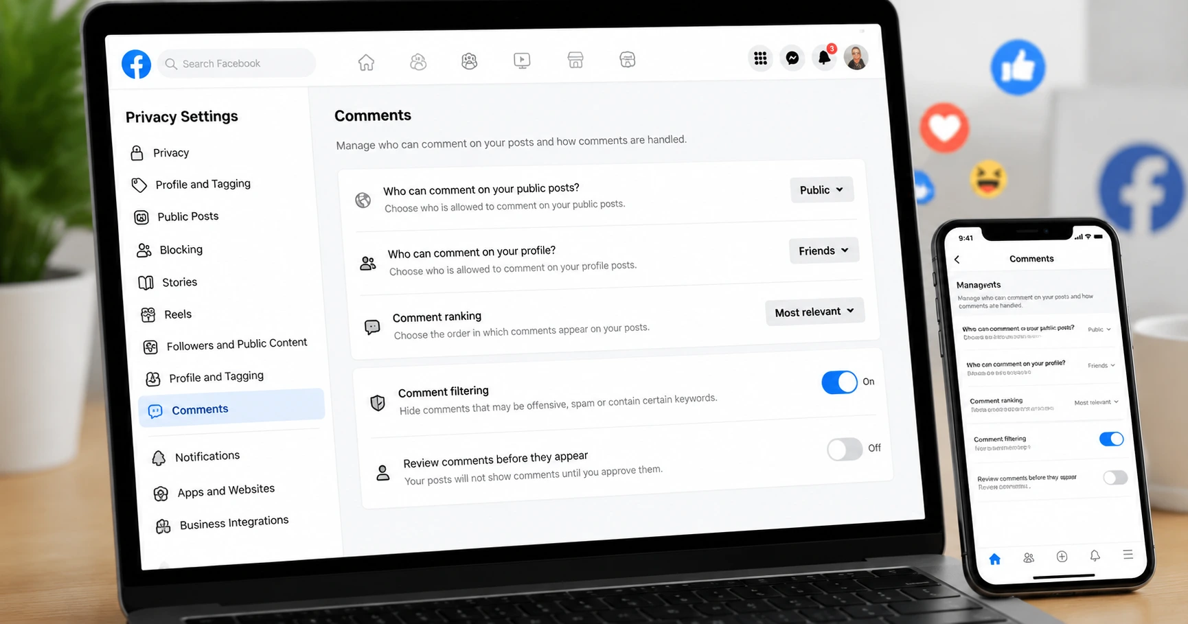 Hướng dẫn chi tiết chặn bạn bè bình luận trên Facebook - image 1 Hướng dẫn chi tiết chặn bạn bè bình luận trên Facebook - image 1